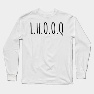 LHOOQ Marcel Duchamp Readymades Long Sleeve T-Shirt